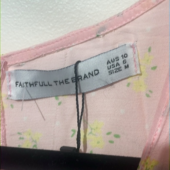 Faithful The Brand Meija pink midi dress - size 6 - Picture 5 of 11